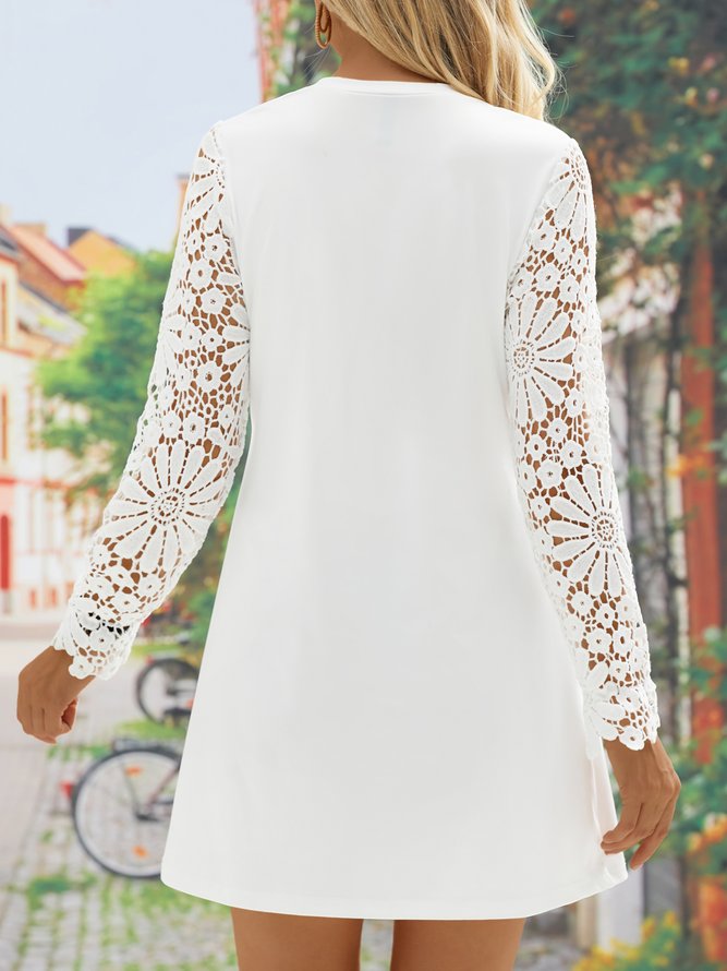 Plain Asymmetrical Loose Urban Dress