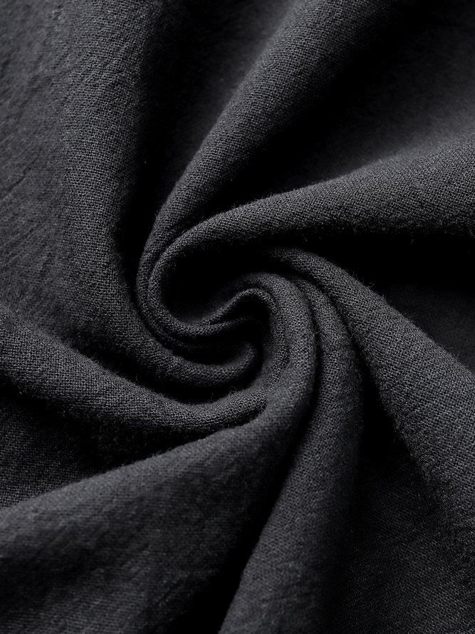 Casual Plain V-neck Sleeveless Dress