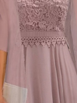 Crew Neck Loose Chiffon Elegant Two-Piece Set