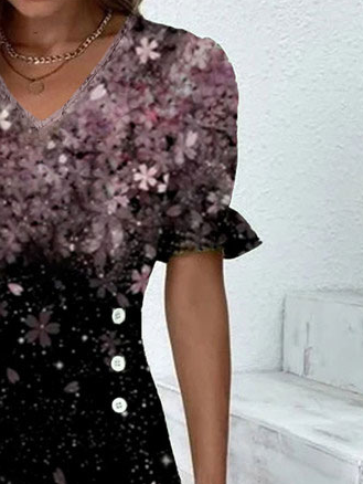 women's floral elegant gown dress