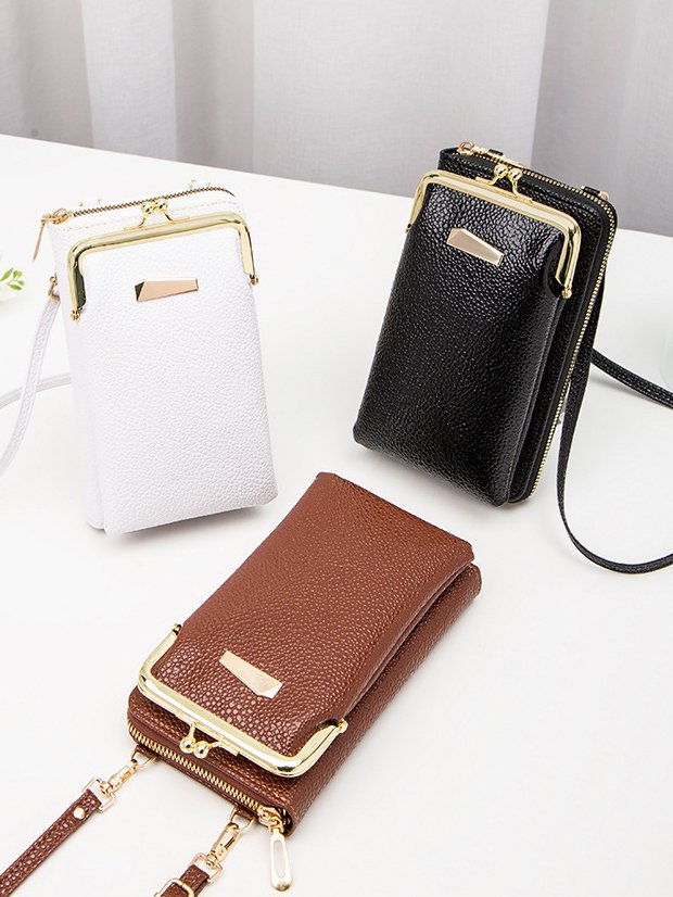 Casual Leather Stitching Coin Purse Messenger Bag Daily Urban Women's Bag