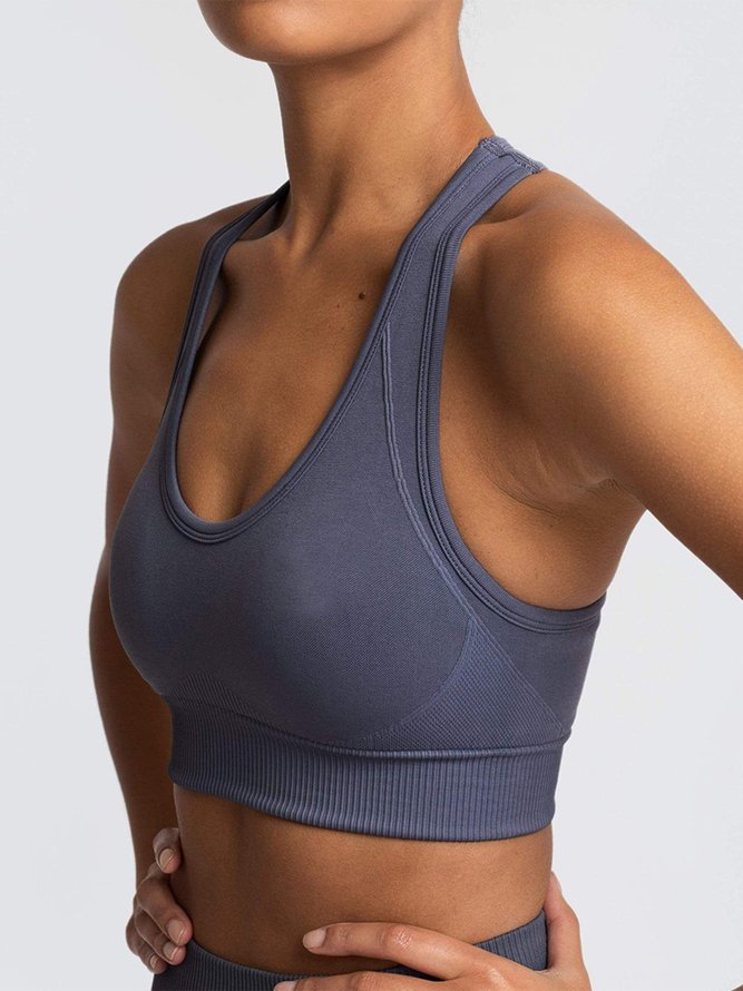 No Nnderwire Breathable Yoga Vest Running Sports Underwear Seamless Beautiful Back Sexy Sports Bra