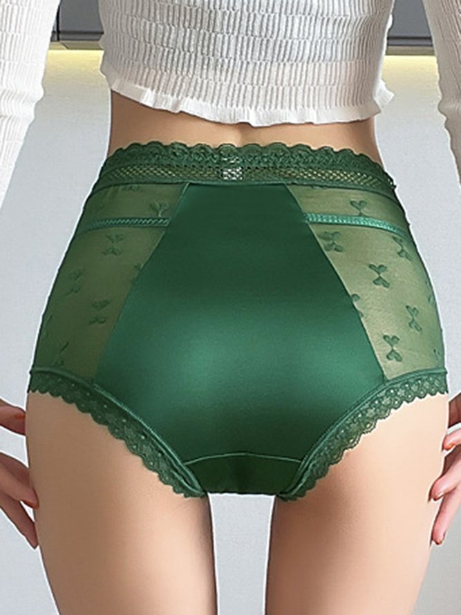 Breathable High Elastic Sexy Exquisite Lace High Waist Panties