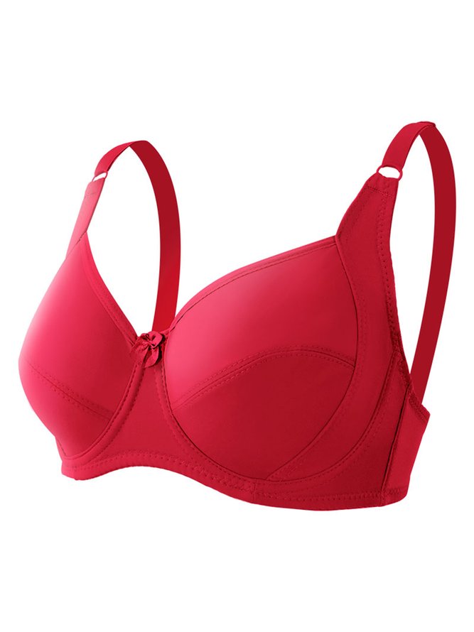 Breathable Plus Size D Cup Wired Bra