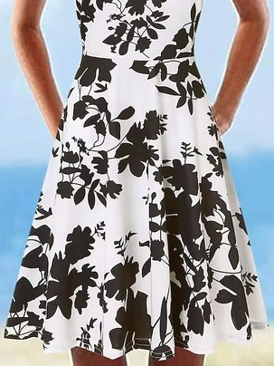 Casual Loose Dress With No Belt