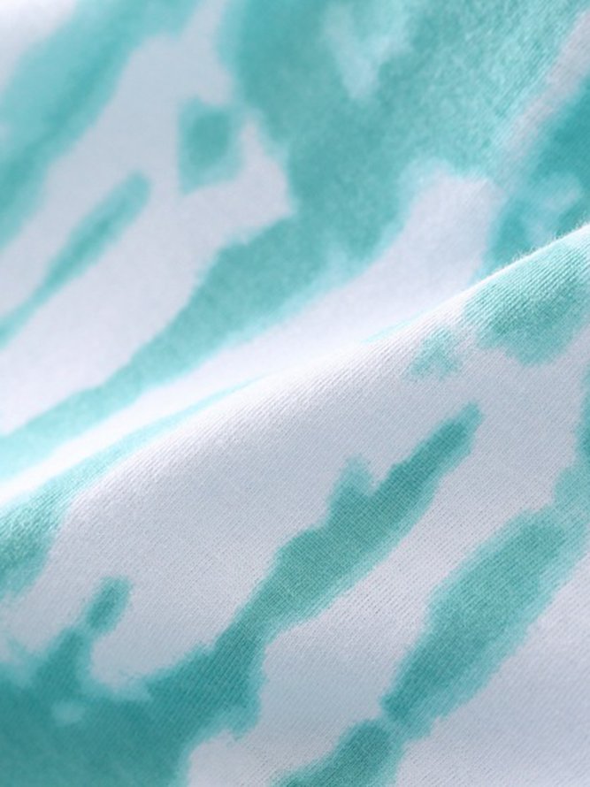 Breathable Comfortable Tie-Dye Loose Casual Nightdress