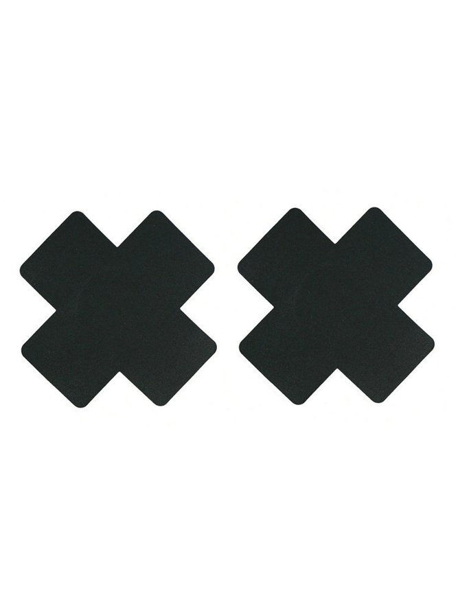 Multicolor Satin Disposable Cross Nipples