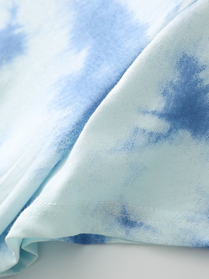 Breathable Comfortable Tie-Dye Loose Casual Nightdress