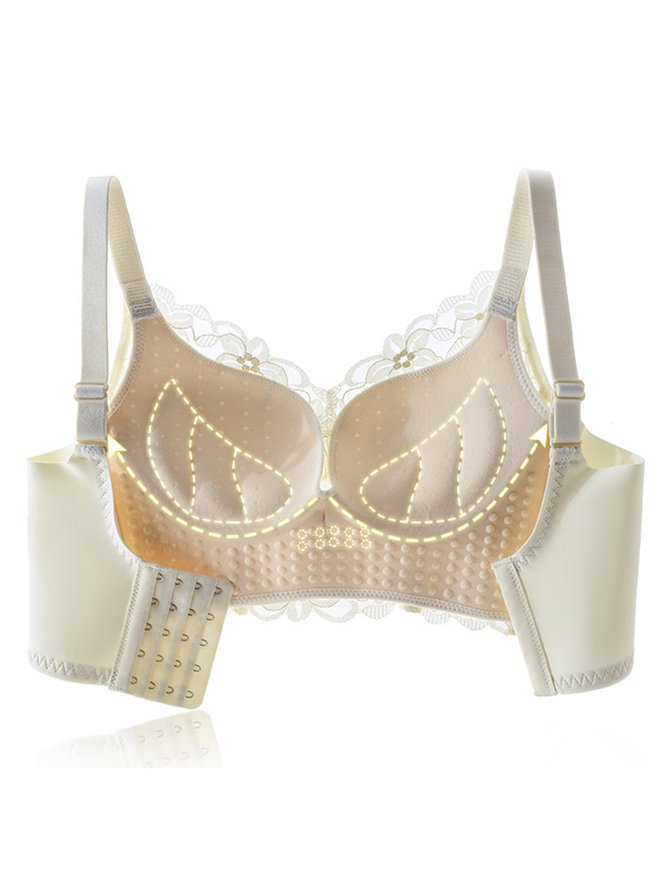 Sexy Lace Push Up Wireless Bra Plus Size