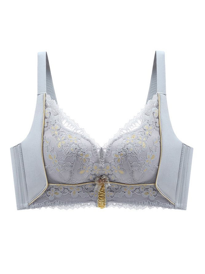 Adjustable Push Up Underwear Sexy Lace Steelless Bra