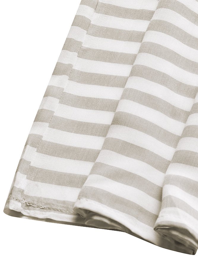 Crew Neck Women Fall Dress Daily Casual Cotton Dress