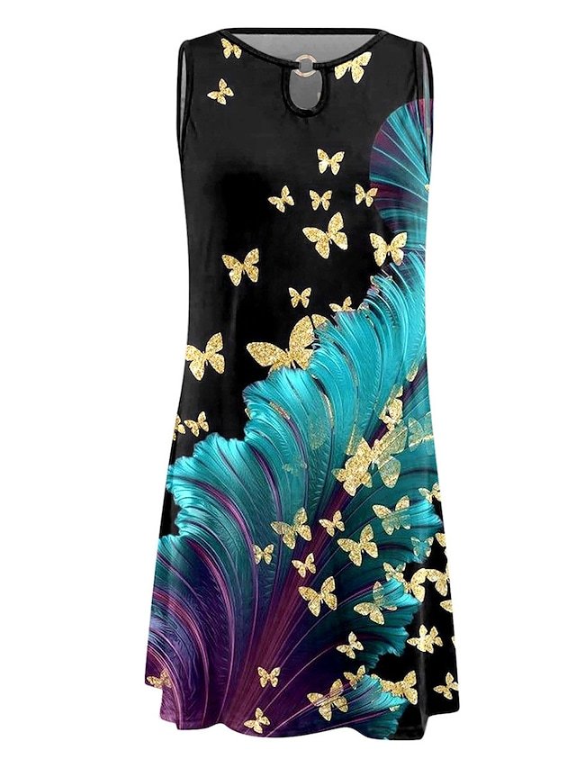 Knitted Butterfly Casual Dress