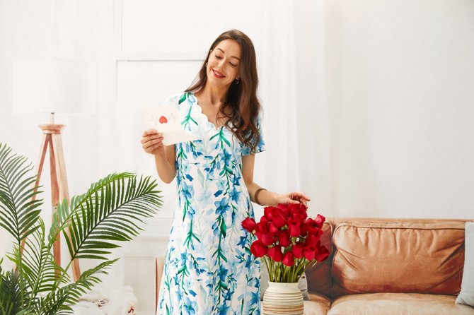 V Neck Vacation Regular Fit Dress