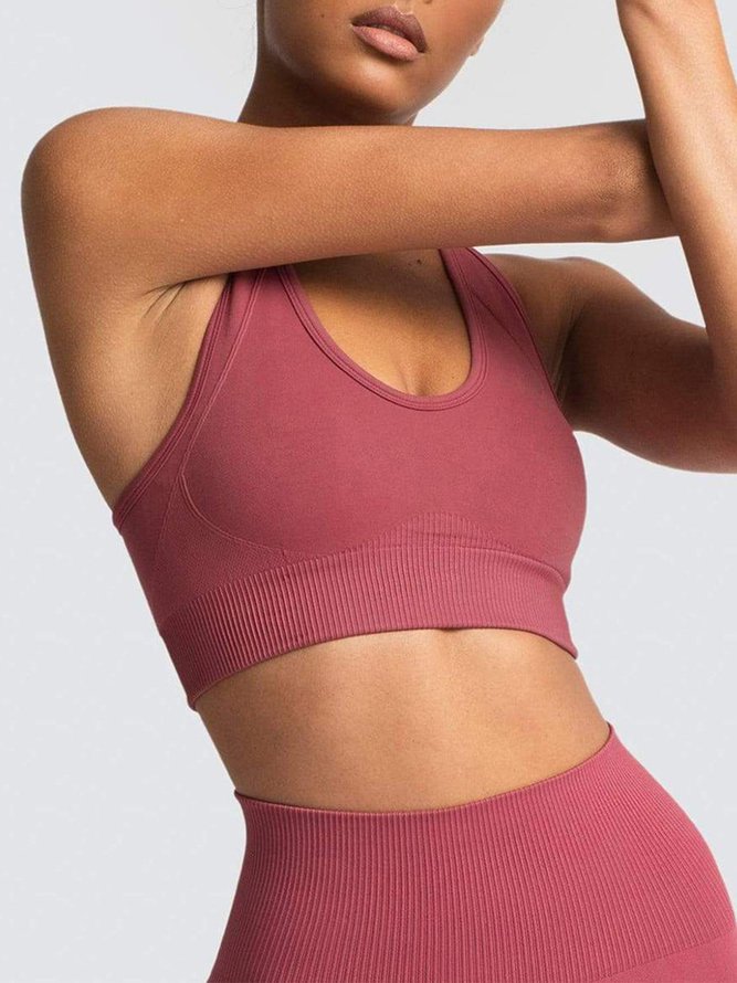 No Nnderwire Breathable Yoga Vest Running Sports Underwear Seamless Beautiful Back Sexy Sports Bra