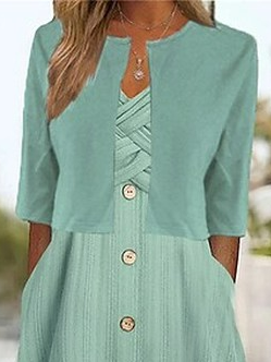 Casual Loose Plain Two-Piece Set