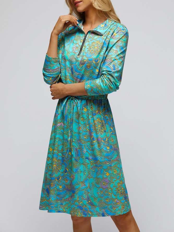 Ethnic Vintage Regular Fit Dress