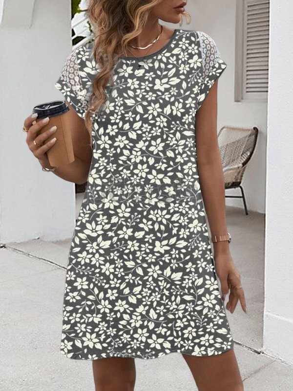 Casual Ditsy Floral Dress