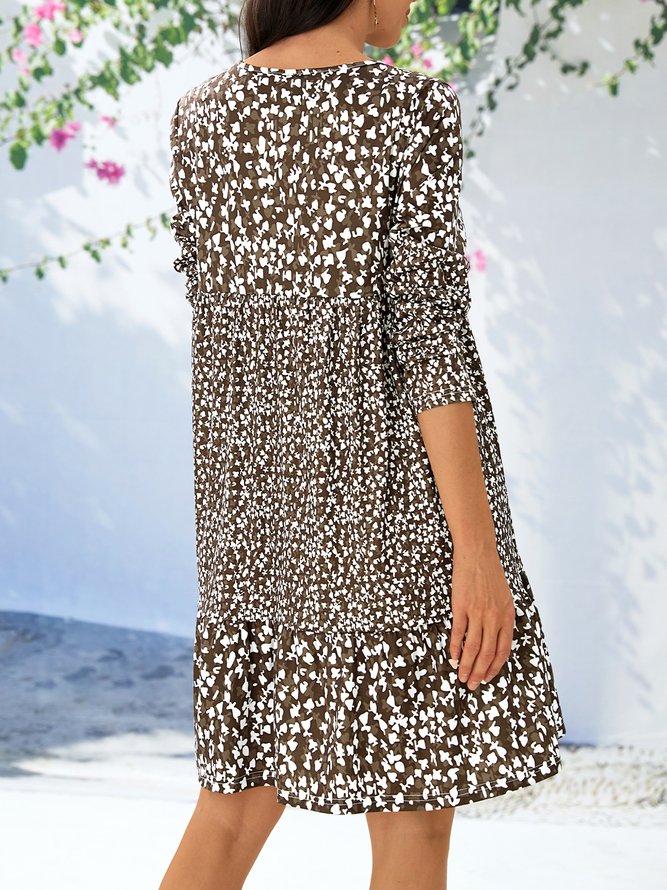 Regular Fit Floral Dress