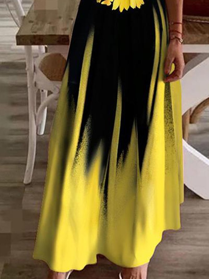 Spaghetti Cold Shoulder Casual Knitting Dress