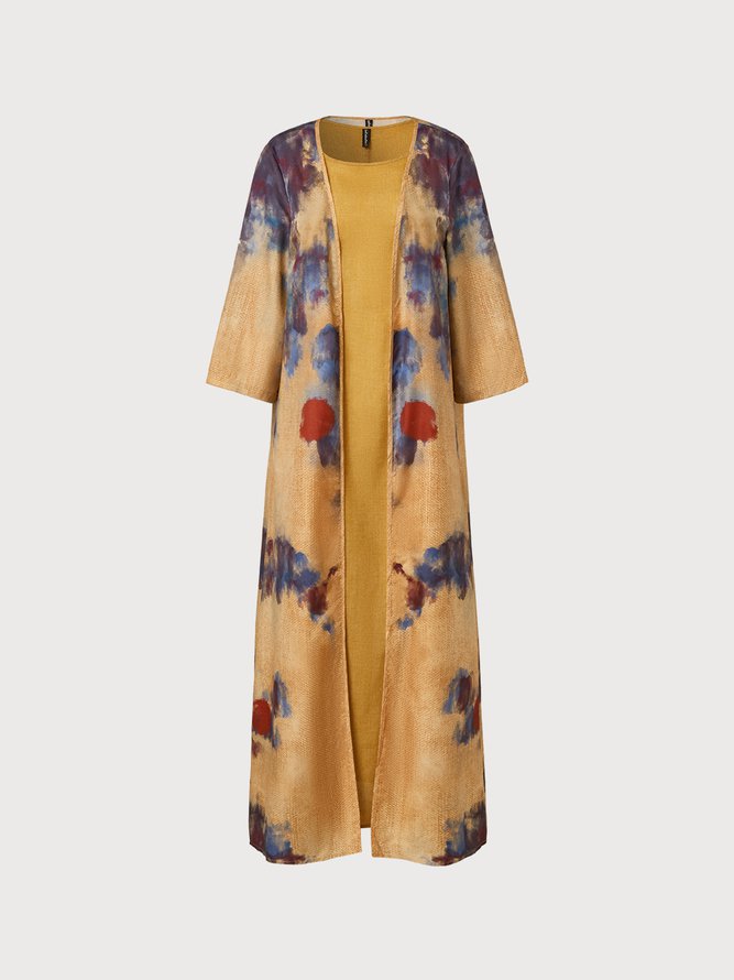 Casual Abstract Two-Piece Set