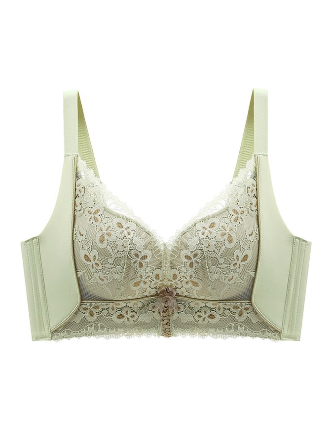 Adjustable Push Up Underwear Sexy Lace Steelless Bra