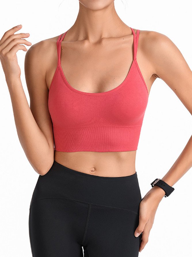Plain Simple Spaghetti Sports Bra