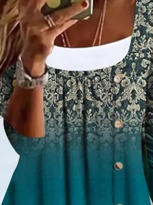 Boho Knitted Ethnic Dress