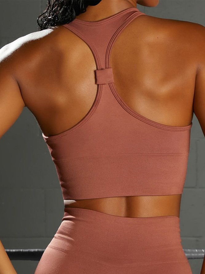 Seamless Yoga Clothing Set Beautiful Back Fitness Sports Yoga Sports Bra