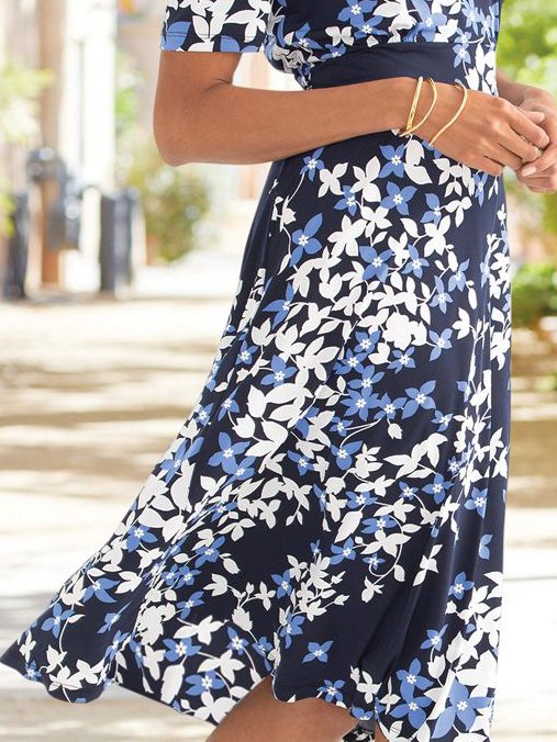 Fit Crew Neck Casual Prom Dress