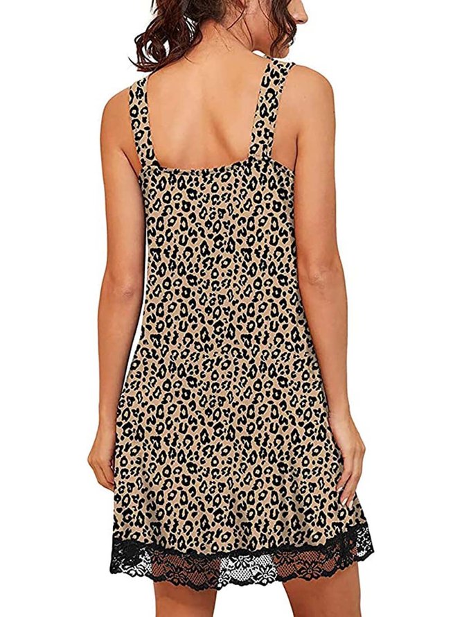 Elegant Loose Printing Nightdress