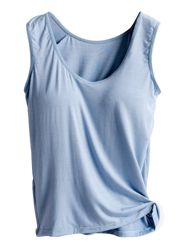 Sports Plain Cotton Sports Bra