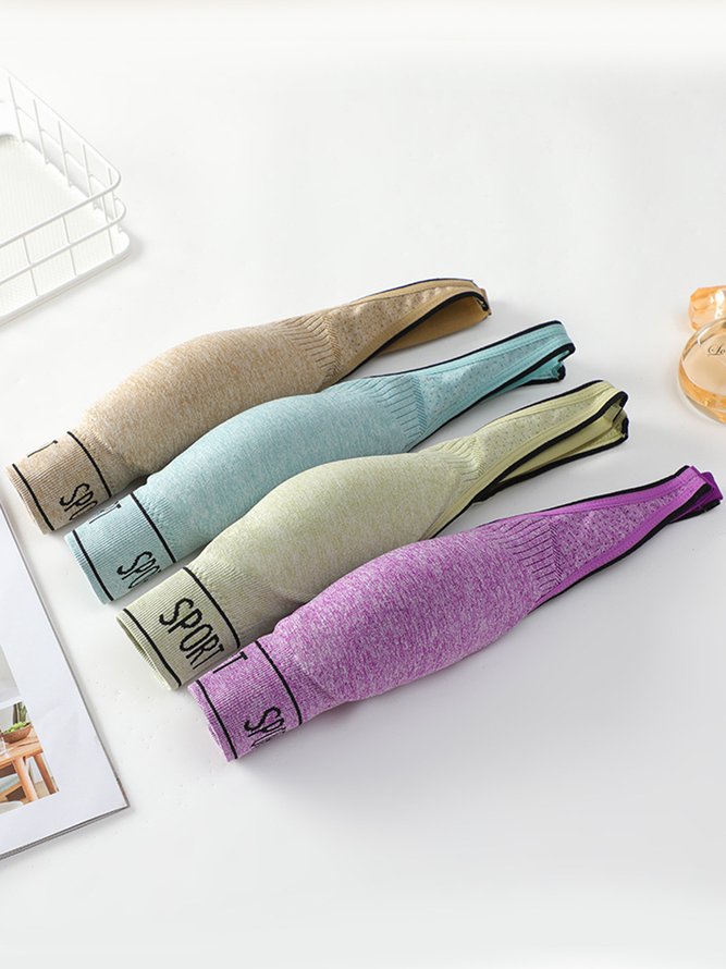 Alphabet Seamless Tank Push Up Sports Bra