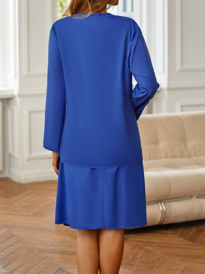 Plain Occasion Elegant Two Piece Setss