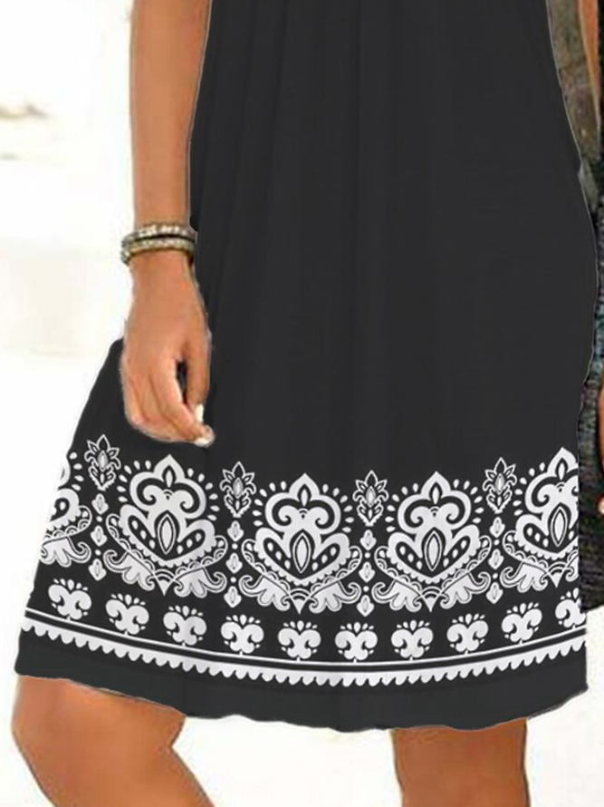 Womens Sleeveless Casual Loose Dress