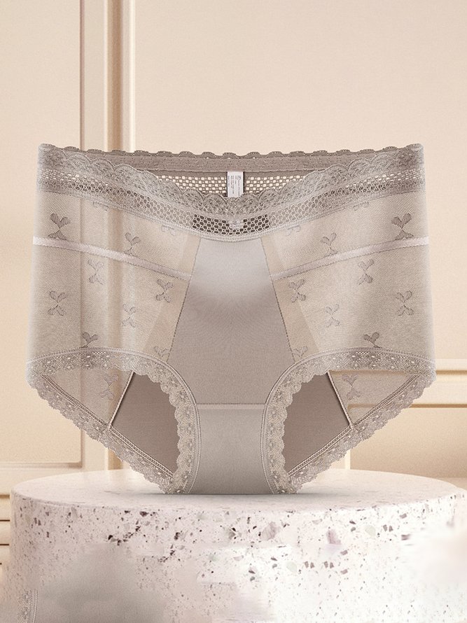 Breathable High Elastic Sexy Exquisite Lace High Waist Panties