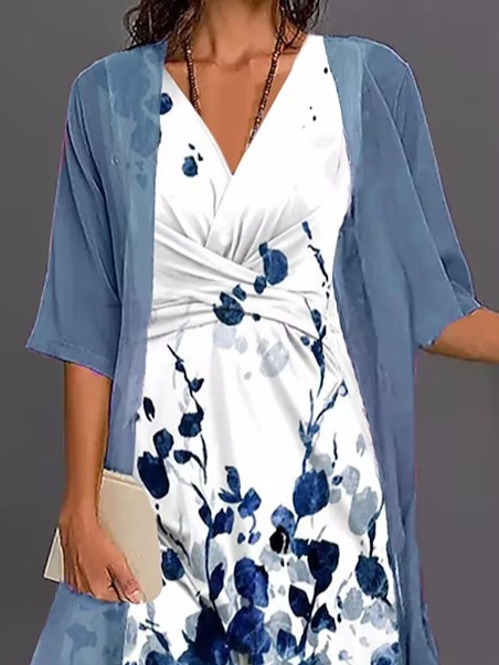 Floral Casual Regular Fit Two-Piece Set