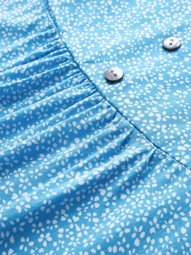 Ditsy Floral Plus size Sleeveless Dresses