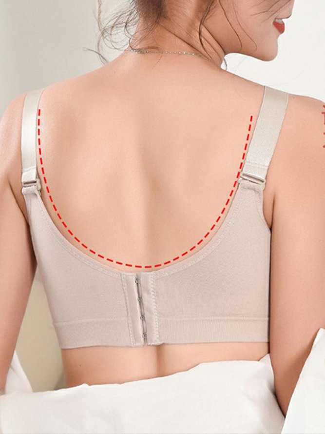 Soft Comfortable Lace Push Up Adjustable Wireless Bra