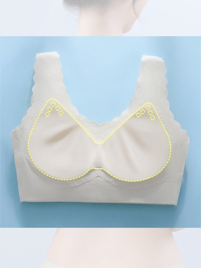 Striped Jacquard Casual Bra & Bralette