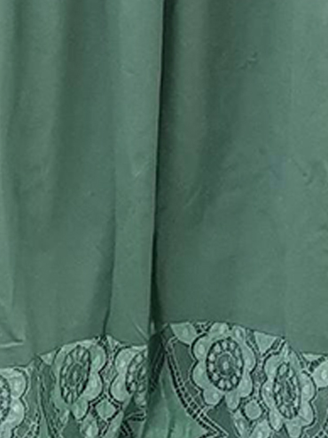 Elegant Lace Crew Neck Loose Dress