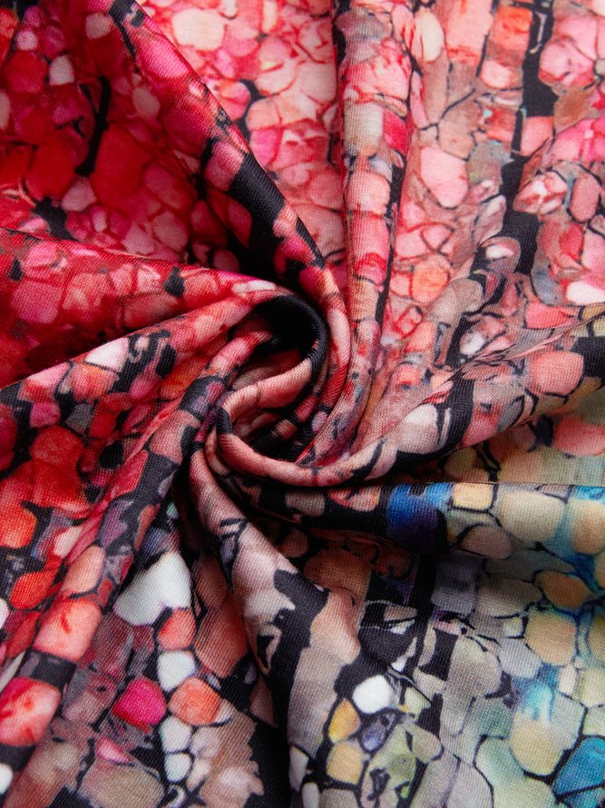 Women's A Line Dress Ombre Shiny Stripe Printed Party Dress