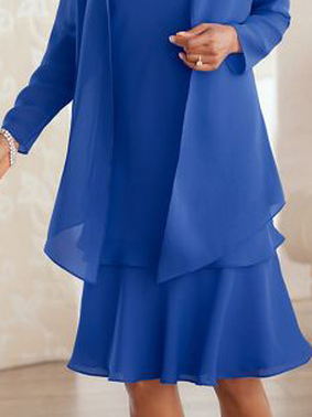 Plain Occasion Elegant Two Piece Setss