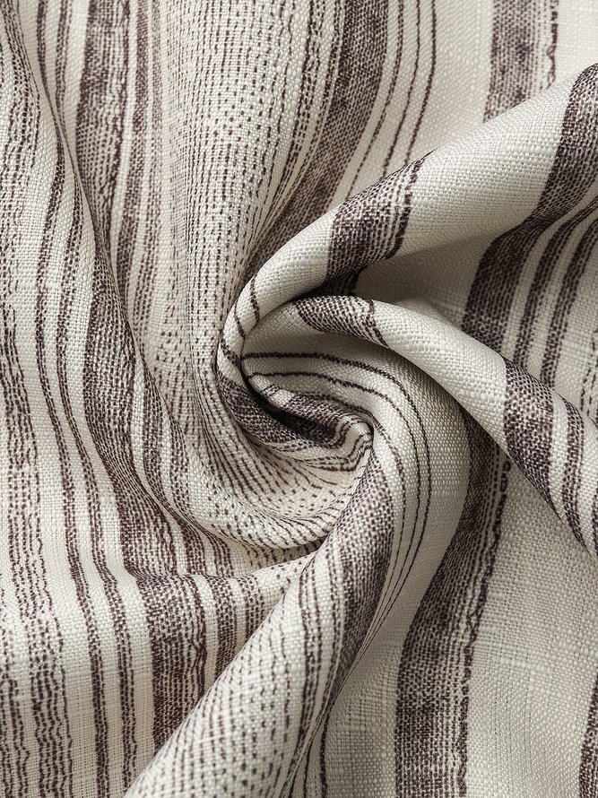 V Neck Geometric Casual Basic Midi Dresses