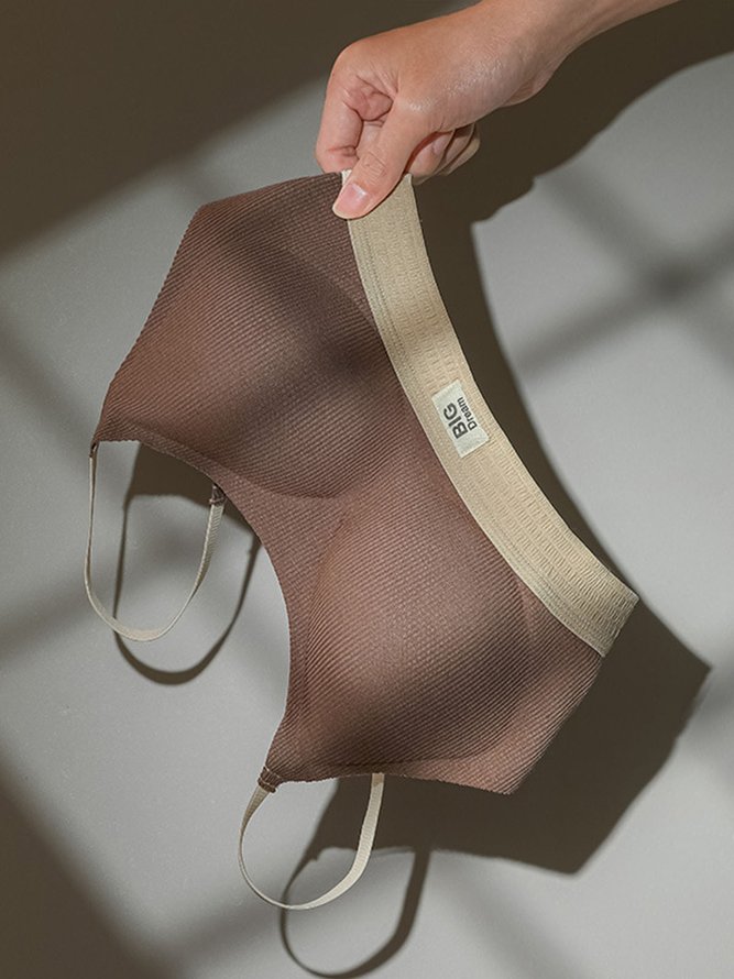 Contrasting Text Letters Seamless Removable Cotton Cups Sports Bra