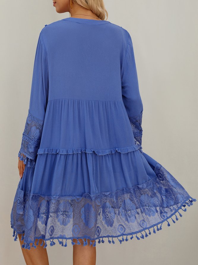 3/4 Sleeve Boho Weaving Dress