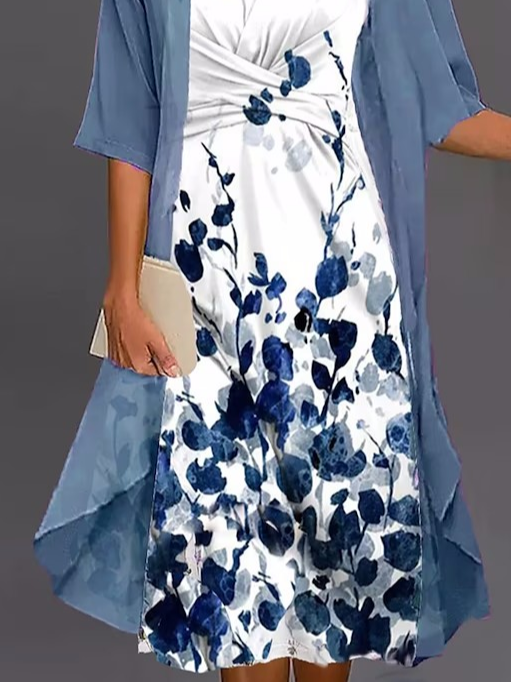 Floral Casual Regular Fit Two-Piece Set