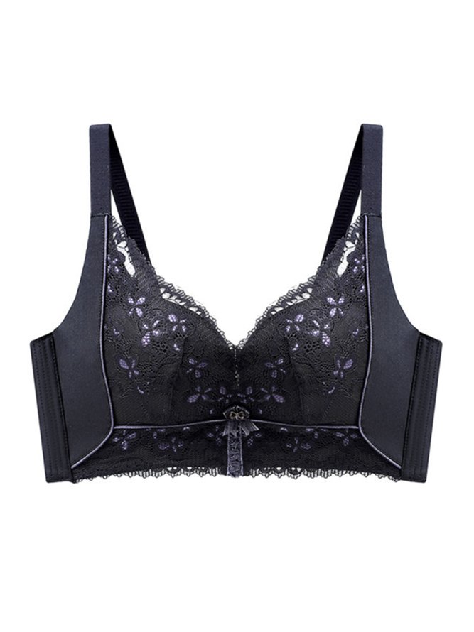 Adjustable Push Up Underwear Sexy Lace Steelless Bra