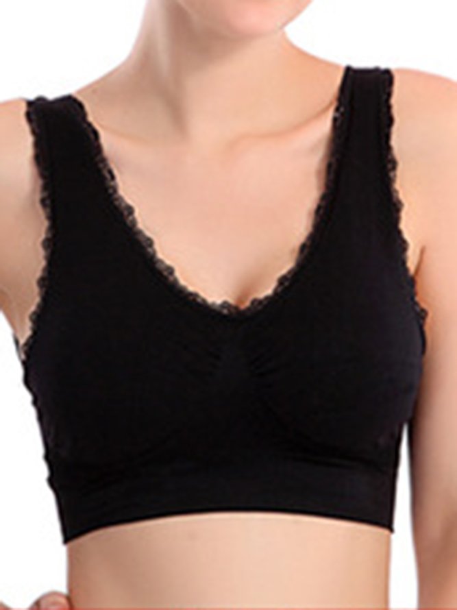 Lace Sexy High Elasticity Breathable Sports Bra