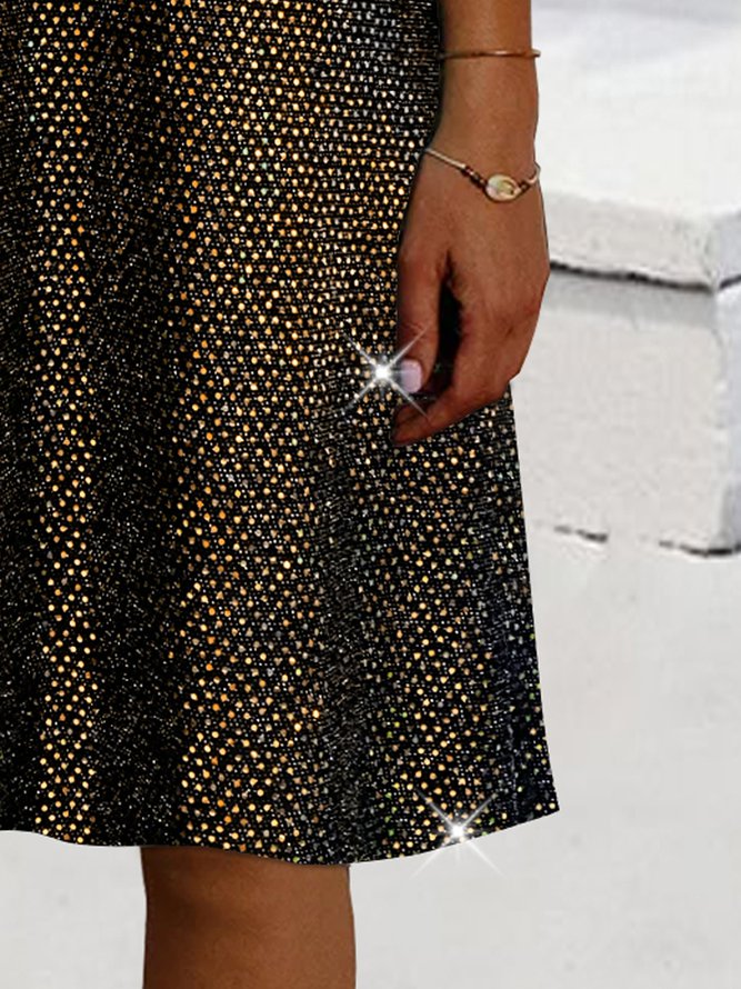 Sequin wedding party mother's day loose midi Prom Dress