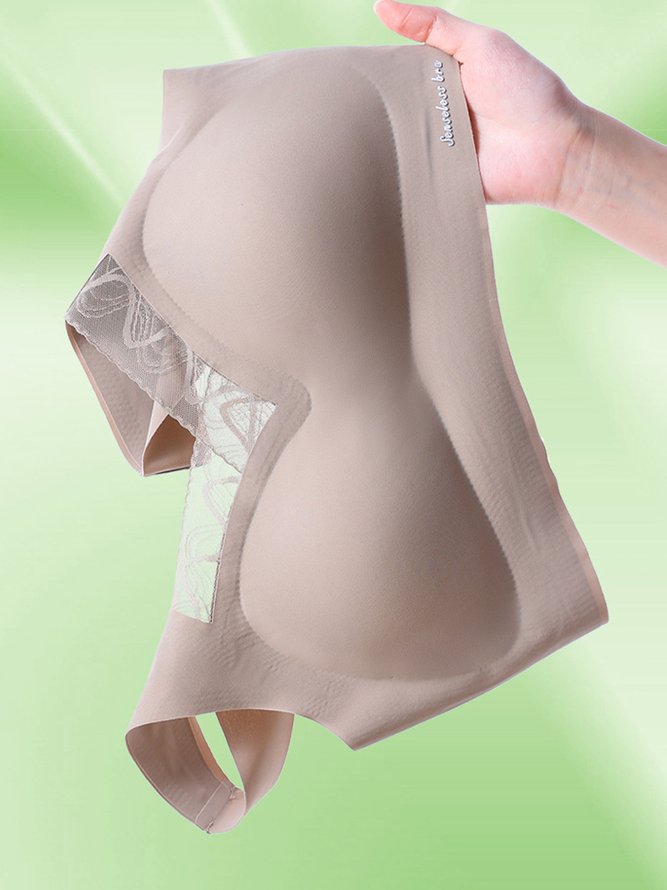 Lace Latex Seamless Wireless Tank Bra